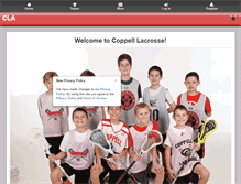 Tablet Screenshot of coppell-lacrosse.com